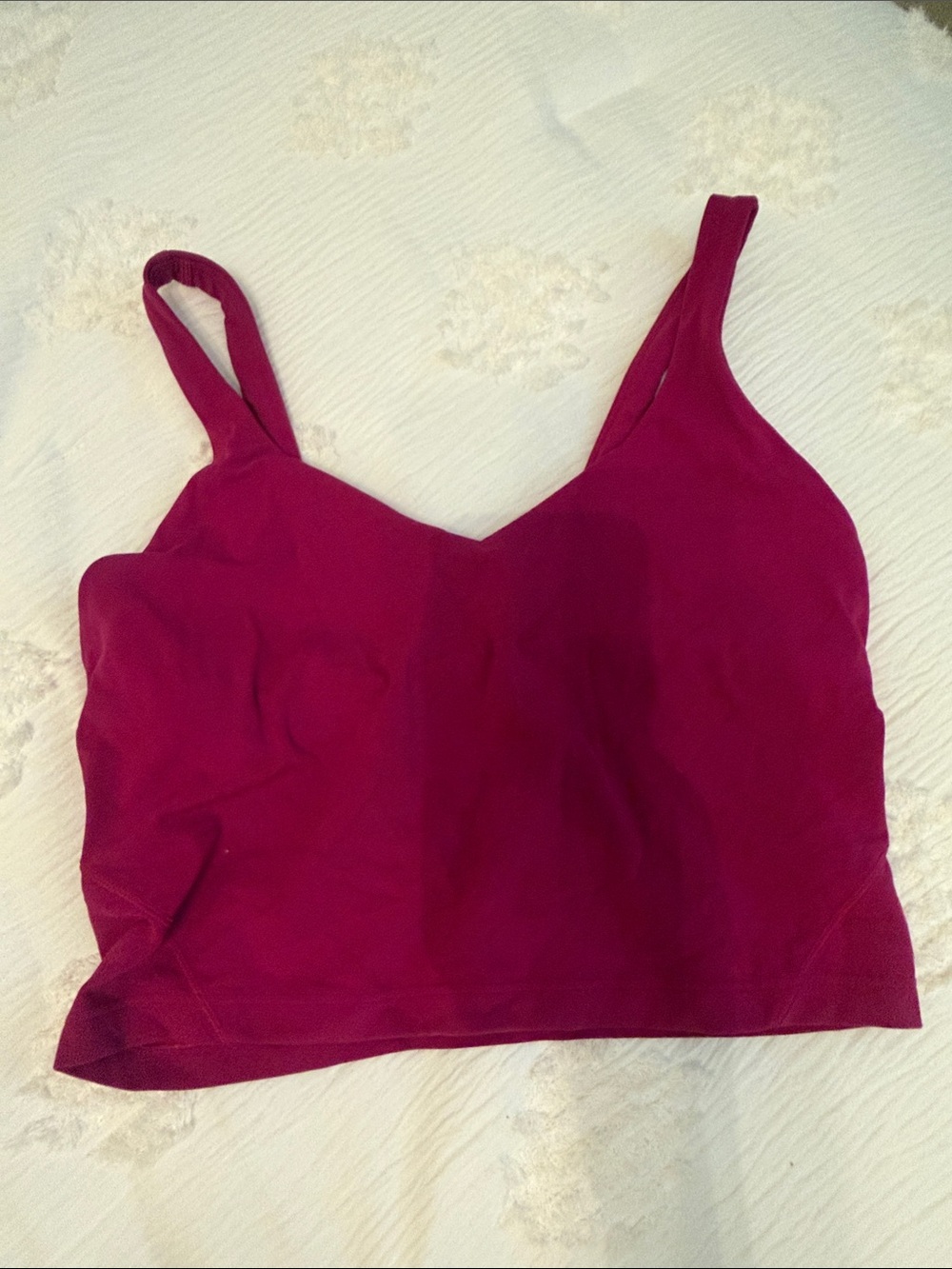 Lululemon align tank Berry Magenta Cropped Tank Top